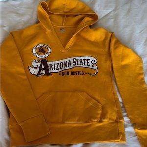 ASU Soffe v neck hoodie